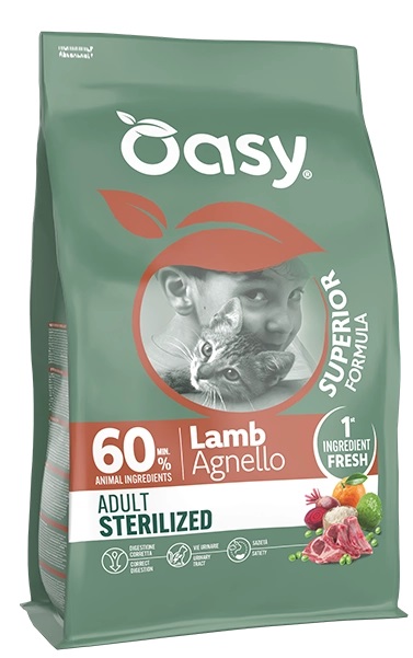 Oasy Cat Ad Superior Sterilised Agnello 1,5kg
