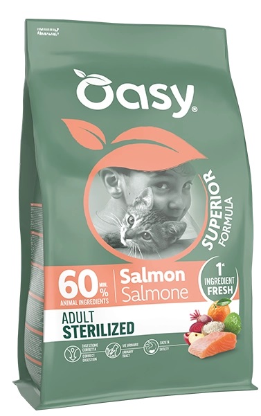 Oasy Cat Ad Superior Sterilised Salmone 6kg
