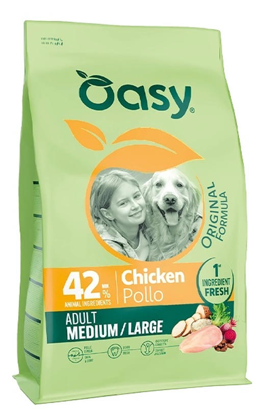 Oasy Dry Dog Original - ADULT MEDIUM/LARGE CHICKEN 10 Kg
