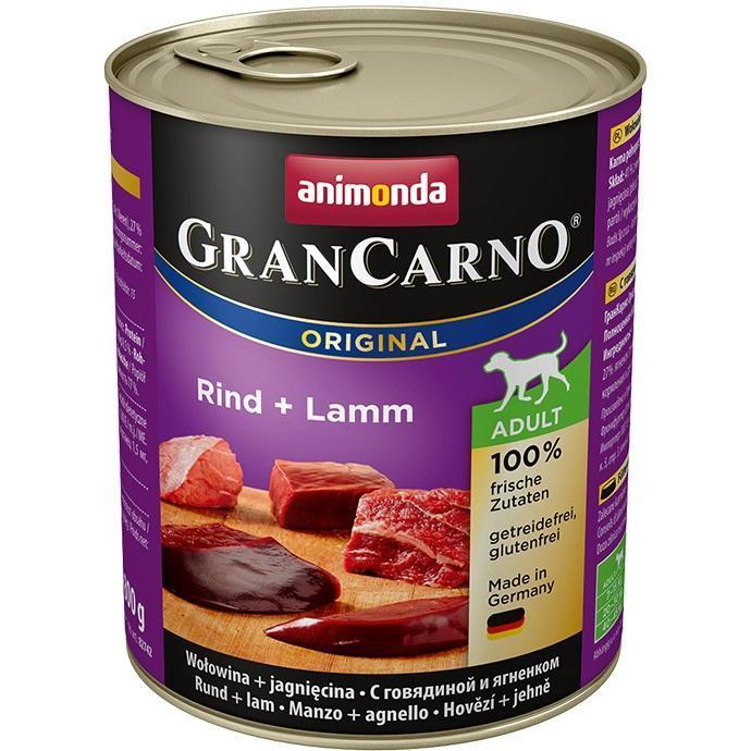 Animonda, GranCarno Adult con Manzo + Agnello 800 gr.