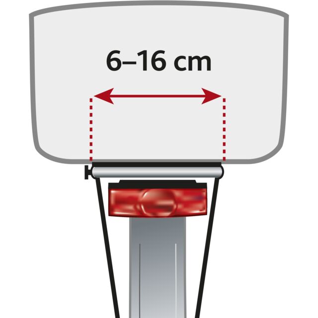 Cesto per biciclette Lungo per portabagagli larghi, 29×49× 60 cm