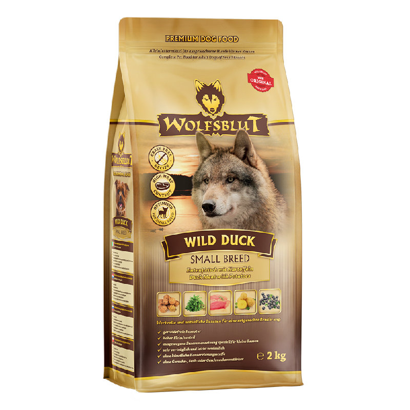 Wolfsblut Adult Small Breed Wild Duck - Anatra con patate 2kg