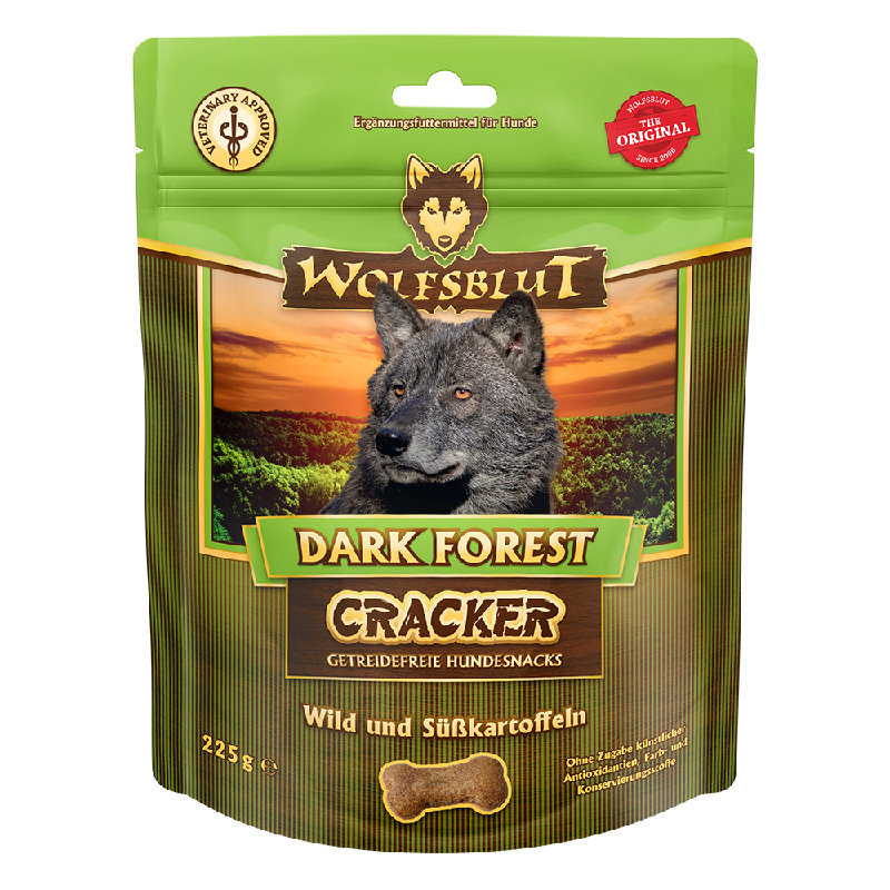 Wolfsblut Cracker Dark Forest - Wild mit Süsskartoffel 225g