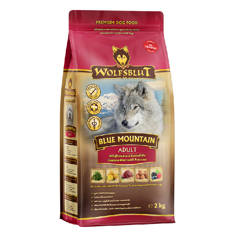Wolfsblut Adult Blue Mountain - Selvaggina con patate 2kg
