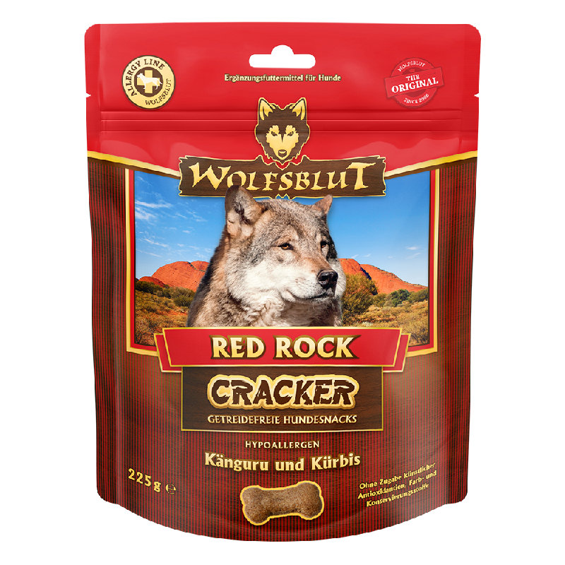 Wolfsblut Cracker Red Rock - Canguro con zucca 225g