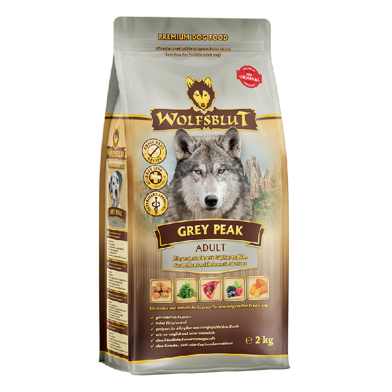 Wolfsblut Adult Grey Peak - Capra con patate dolci 2kg