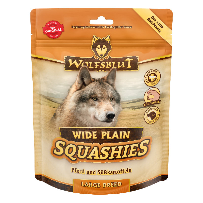 Wolfsblut Squashies Large Breed Wide Plain - Cavallo con patate dolci 300g