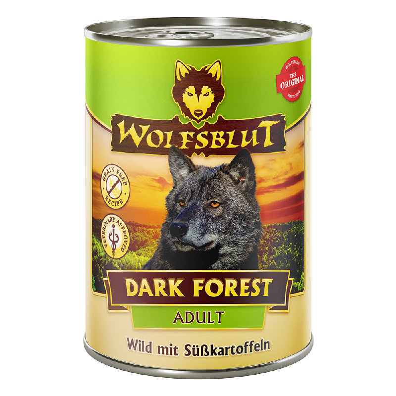 Wolfsblut Adult Dark Forest - Selvaggina con patate dolci 395g