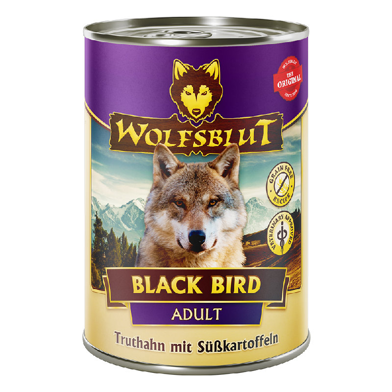 Wolfsblut Adult Black Bird - Tacchino con patate dolci 395g