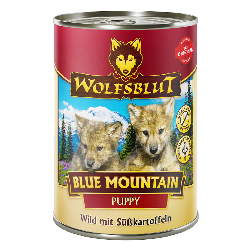 Wolfsblut Puppy Blue Mountain - Selvaggina con patate dolci 395g