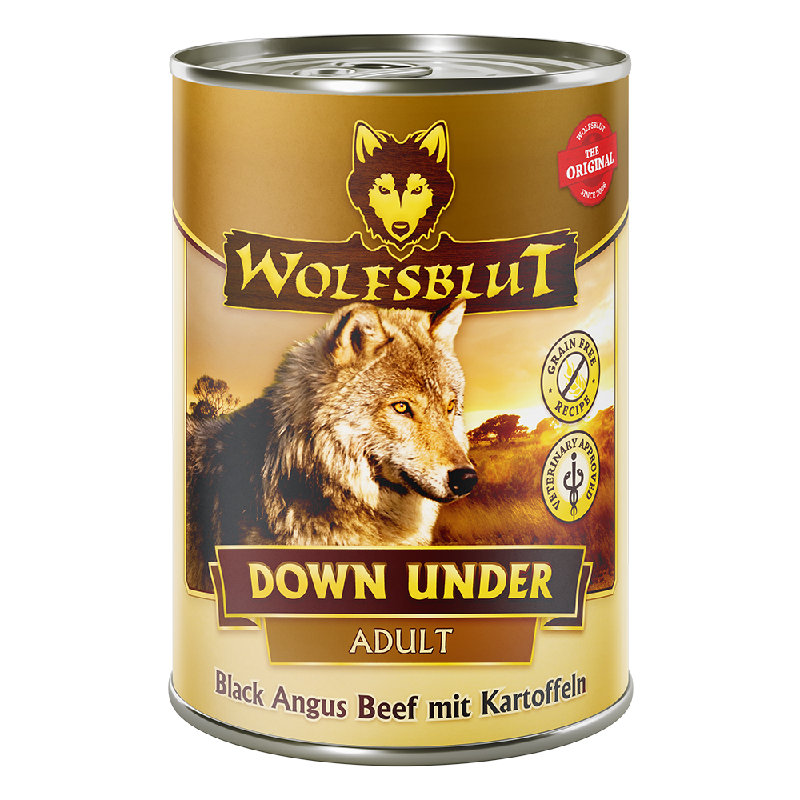 Wolfsblut Adult Down Under - Black Angus con patate 395g