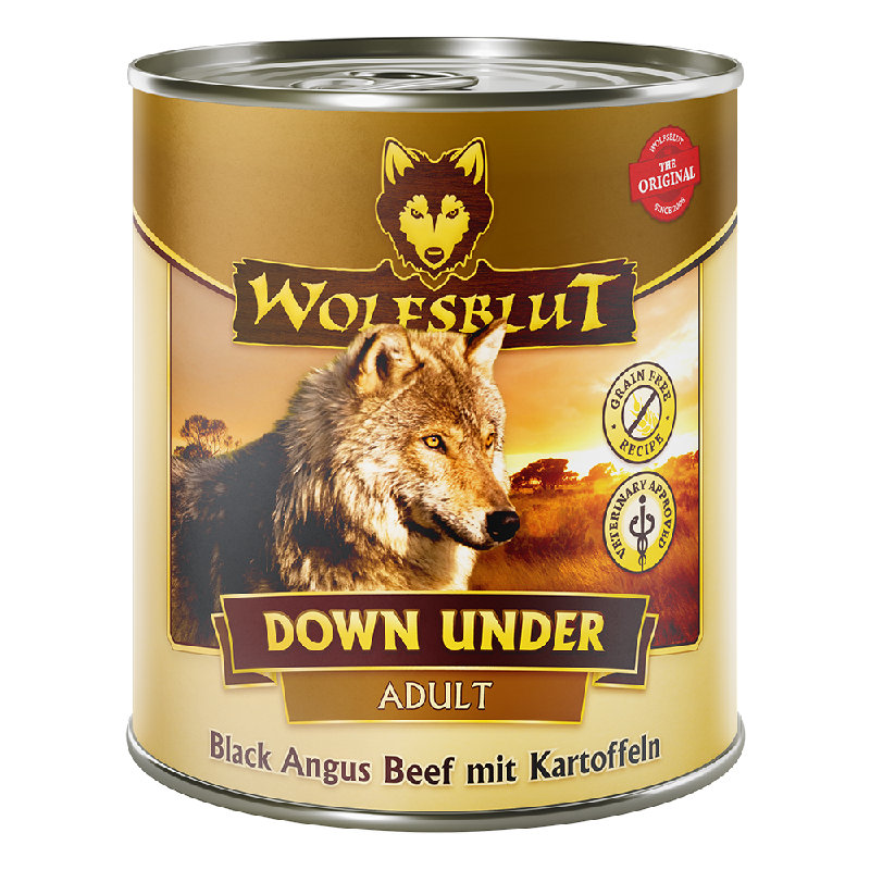 Wolfsblut Adult Down Under - Black Angus con patate 800g