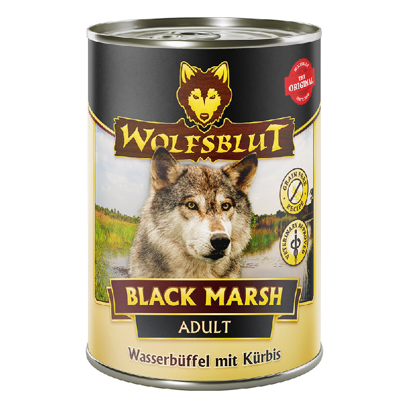 Wolfsblut Adult Black Marsh - Bufalo d'acqua con zucca 395g