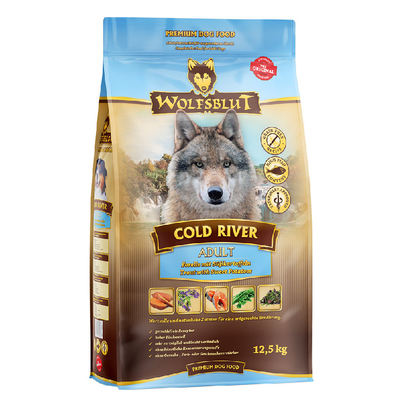 Wolfsblut Adult Cold River - Trota con patate dolci 12,5kg