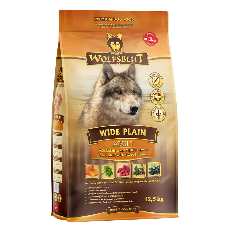 Wolfsblut Adult Wide Plain - Cavallo con patate dolci 12,5kg