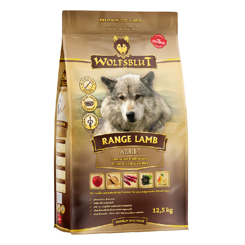 Wolfsblut Adult Range Lamb - Agnello con riso 12,5kg