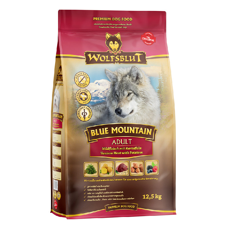 Wolfsblut Adult Blue Mountain - Selvaggina con patate 12,5kg