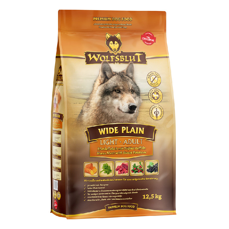Wolfsblut Adult Light Wide Plain - Cavallo con patate dolci 12,5kg