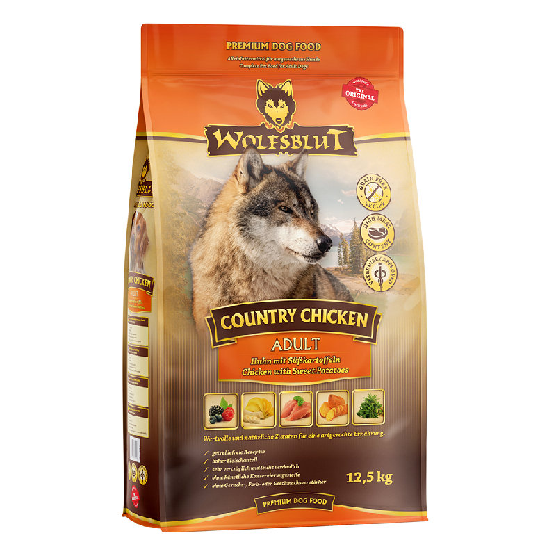 Wolfsblut Adult Country Chicken - Pollo con patate dolci 12,5kg