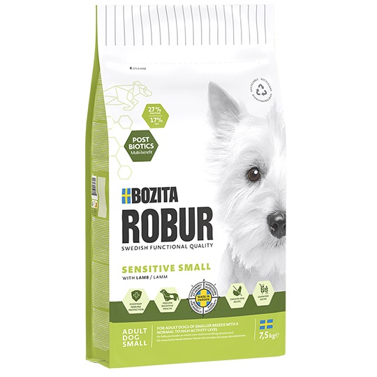 Bozita Robur Adult Small Breed Sensitive  Lamm 7.5