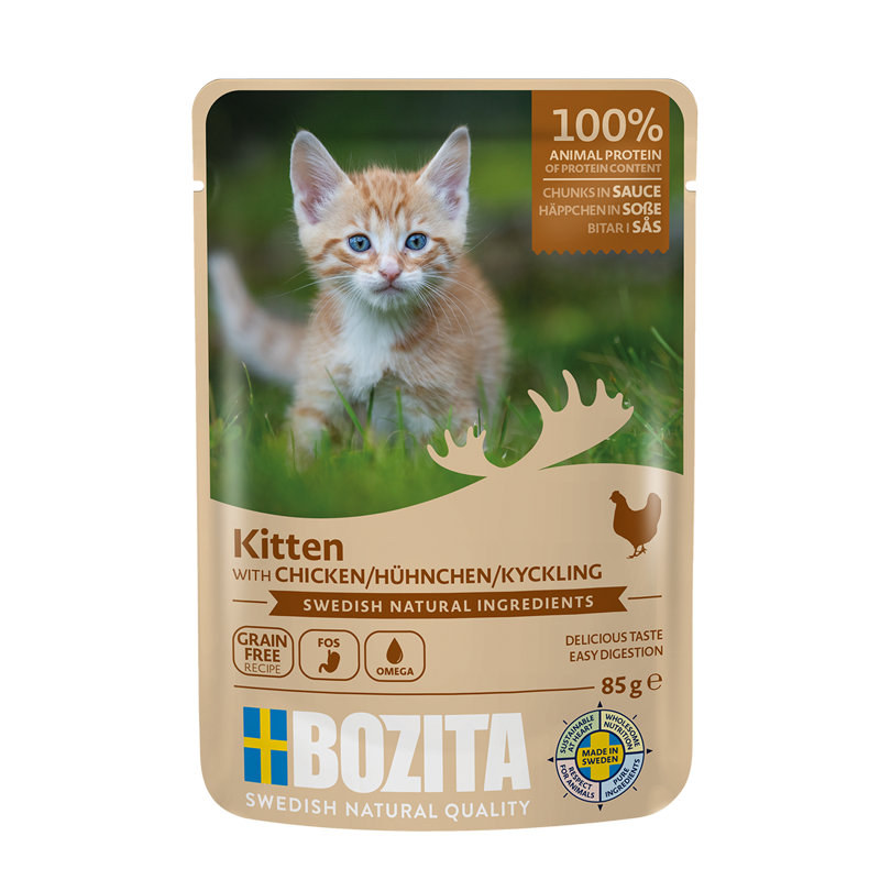 Bozita Pouch HiS Kitten con Pollo 85 g