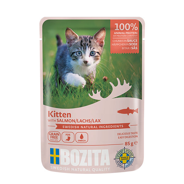 Bozita Pouch HiS  Kitten con Salmone 85 g